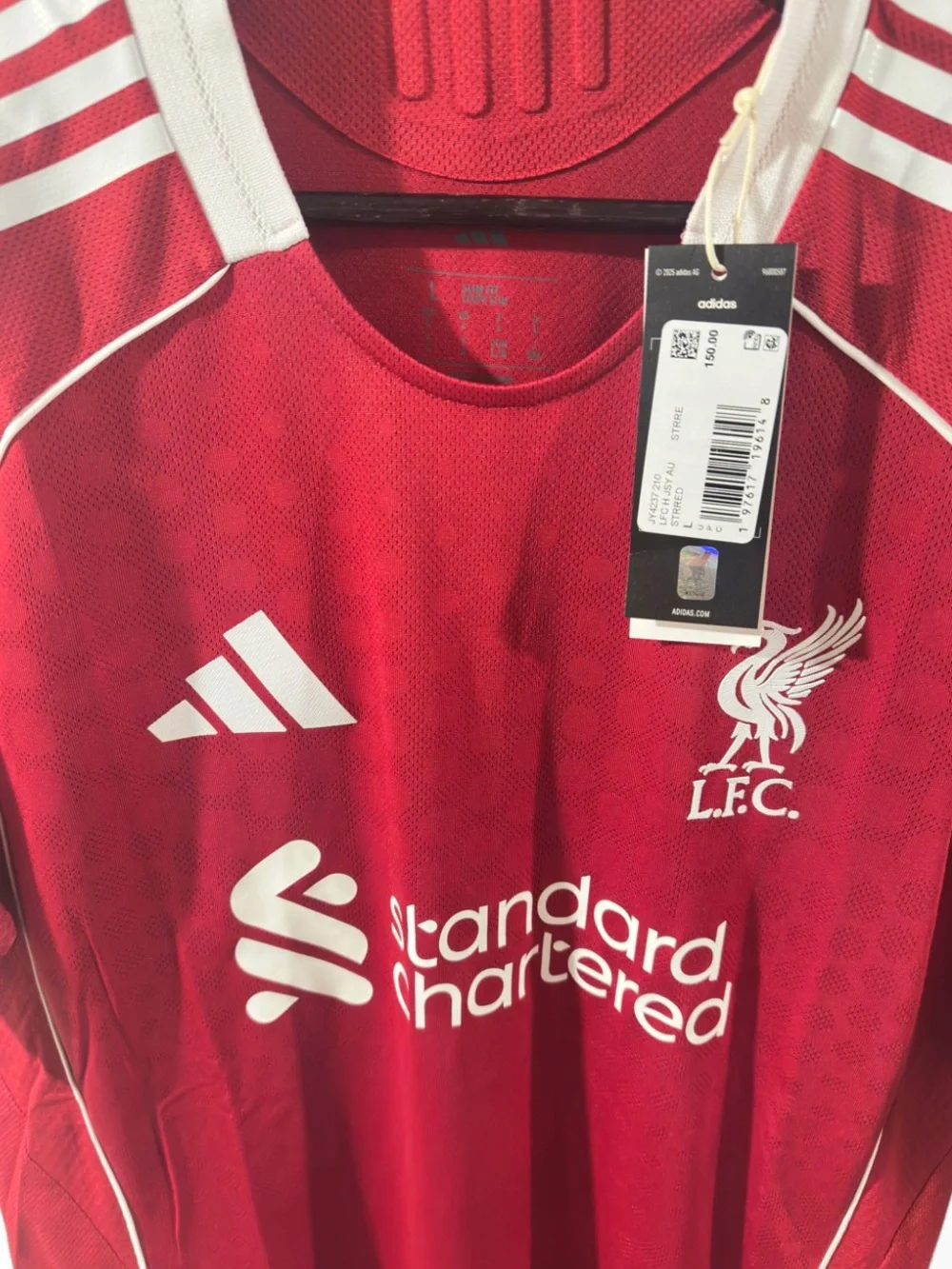 adidas Authentic Liverpool FC Home Soccer Jersey Size Men’s Large (NWT)